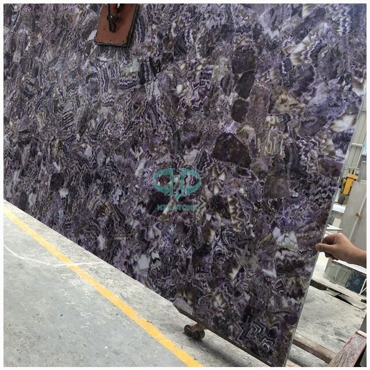 Translucent Amethyst Stone Slab