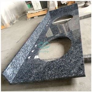 Blat pentru baie din granit albastru perlat