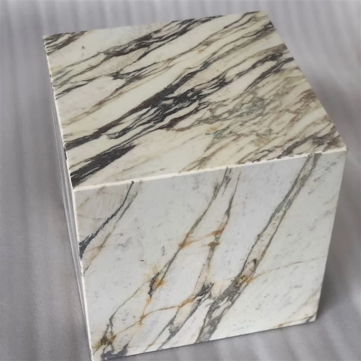 Natural Stone Square Block Marble Cube Table