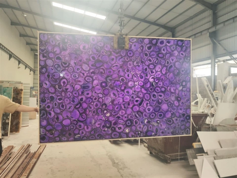 Lilac Semiprecious Stone Slabs suppliers